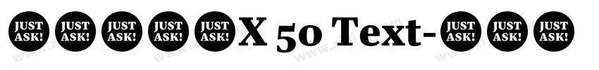 汉仪瑞意宋X 50 Text字体转换